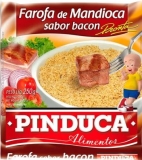 Farofa de Mandioca Sabor Bacon 250 g, Pinduca MHD 29.07.2024